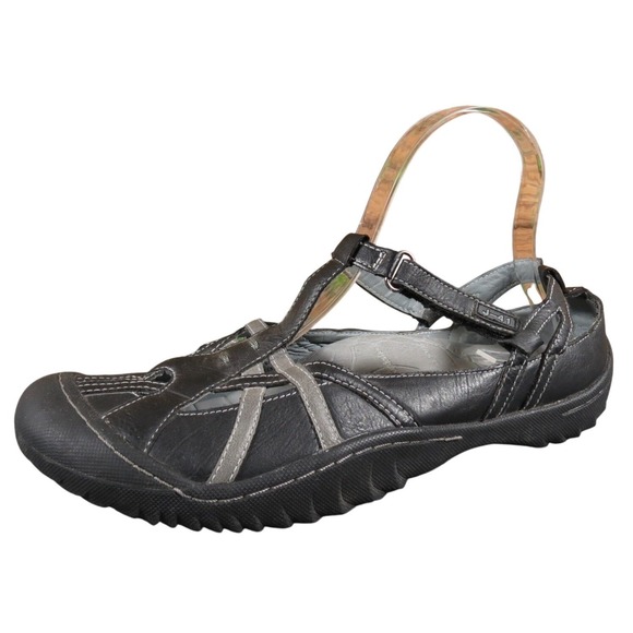 J41 Shoes - J-41 Women Size 9.5 Black Synthetic Closed Toe Sport Sandal Casual Comfort